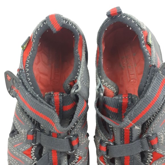 MERRELL Hydro Water Sandal Gray & Red Toddler Boys Size 11 M - Picture 12 of 12